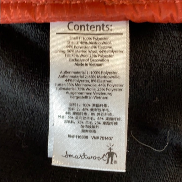 Men's Red Smartwool Vest - Picture 4 of 4